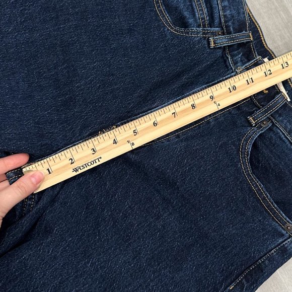 Levi’s Premium 70’s High Rise Slim Straight Jeans in Sonoma Stonewash Dark Wash - Picture 10 of 14